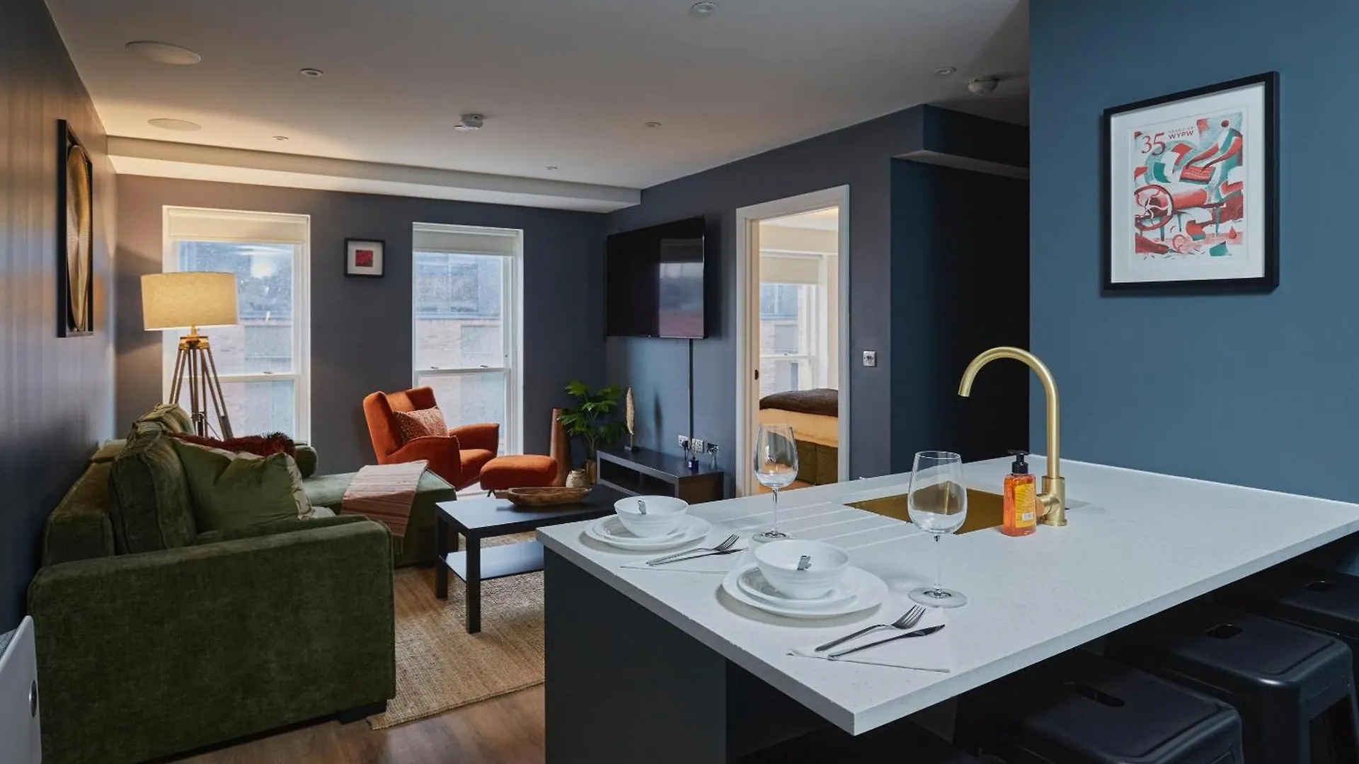 Hayy Luxury Apartment In Leeds City Centre מלון דירות לידס